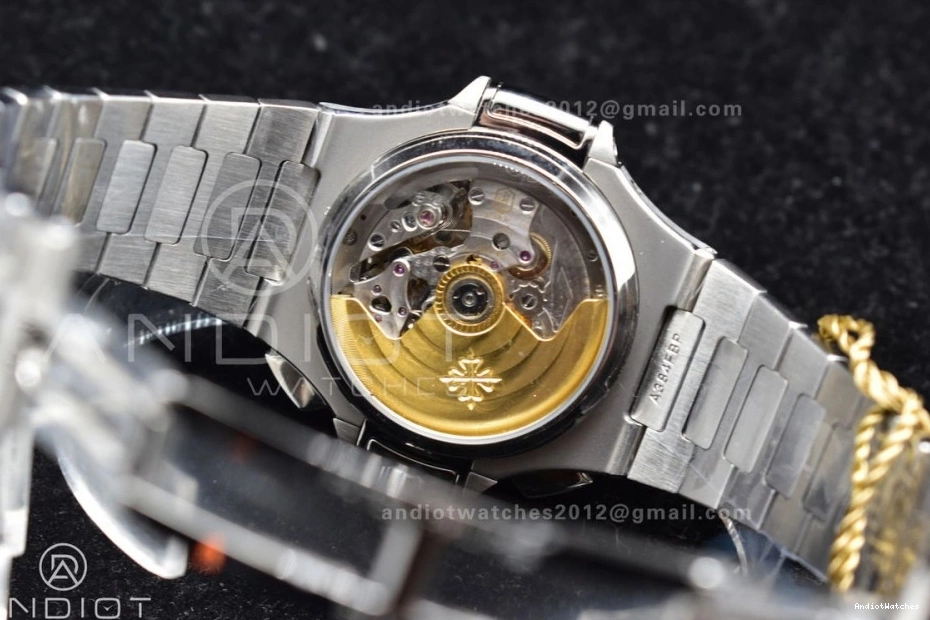 Mod Stk PPF Date Nautilus SS SS A7750 435 Wht Chrono 5980 Cozy 0325